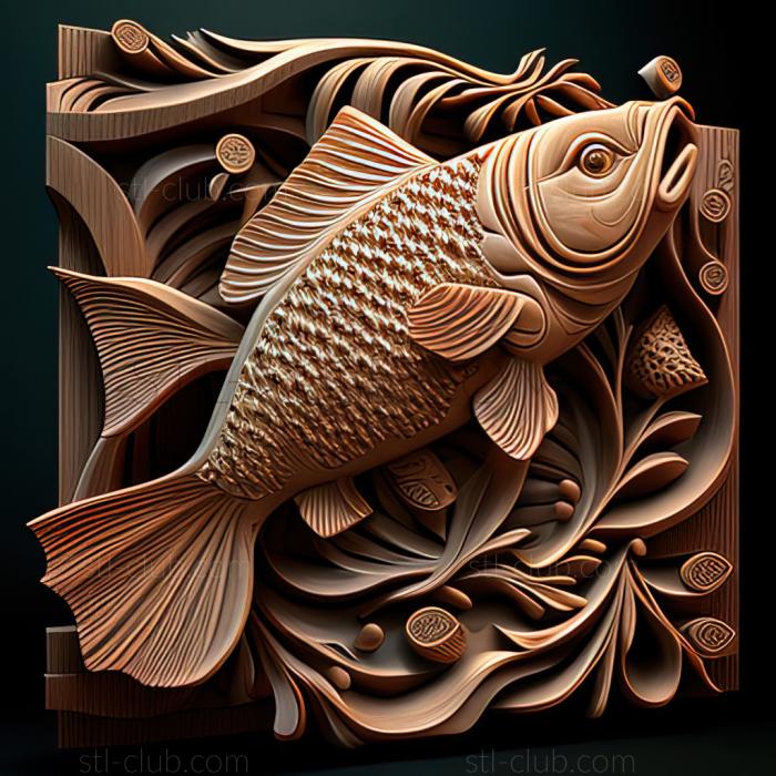 3D model st Voilehvost fish (STL)